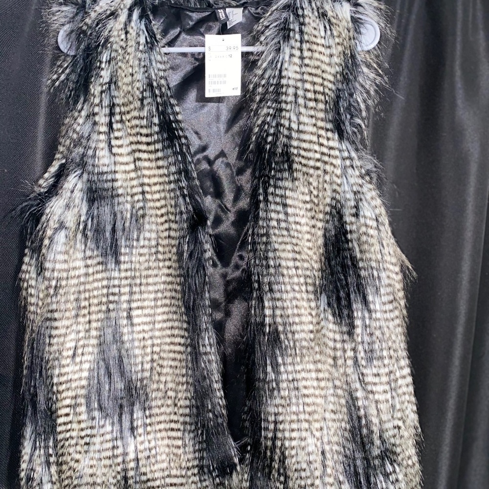 Faux fur vest